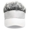 MESU Mens Visor Hat Wig Peaked Baseball Golf Cap with