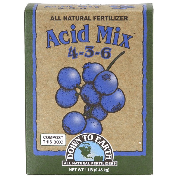 Down to Earth All Natural Acid Mix Fertilizer 4-3-6, 1 lb
