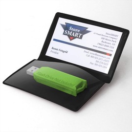 StoreSMART - USB Flash Drive & Business Card Holders - Folding - Black - 10-Pack (RPP2915-BK-FLASH-10)