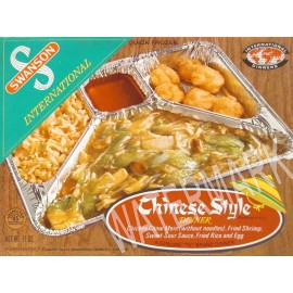 1960s SWANSON CHINESE STYLE chow mein TV dinner Metal Fridge Magnet 3x4 7686