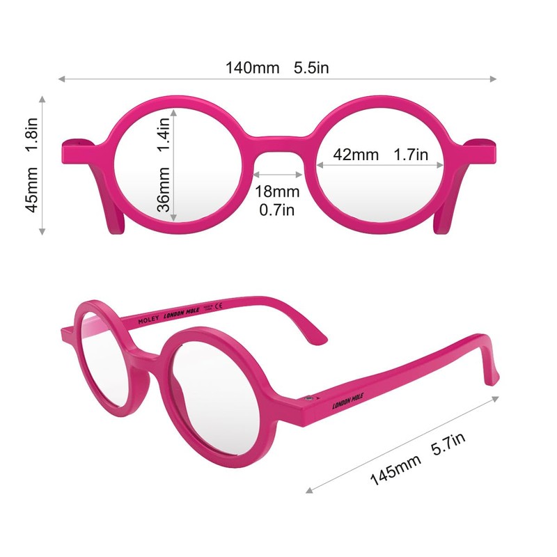 LONDON MOLE Eyewear | Moley Reading Glasses | Round Glasses