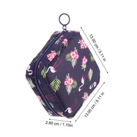 Healvian 4pcs Sanitary Napkin Storage Bags Portable Pouches for Period Products Lightweight Privacy Protection Cute Animal Print Design for Travel and Everyday Use