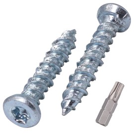 SKIR'CO (Pack of 20) Zinc Plated 7.5 x 42mm Concrete Screws Countersunk Masonry Screws Frame Fixing Screw