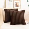 Uhomy Faux Fur Plush Throw Pillow Covers 20“ x 20“
