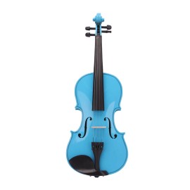 Unbranded High Quality 4/4 Full-Size Acoustic Violin Fiddle with Violin Case Bow Rosin USA - Sky Blue