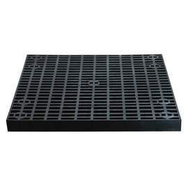 36 Inch x 36 Inch Heavy Duty Fountain Basin Grate - For Pond and Water Garden Features and More - Hides Reservoirs - Holds Bubblers, Rocks, Other Decorations - Will Not Rust - Black - Can Be Cut