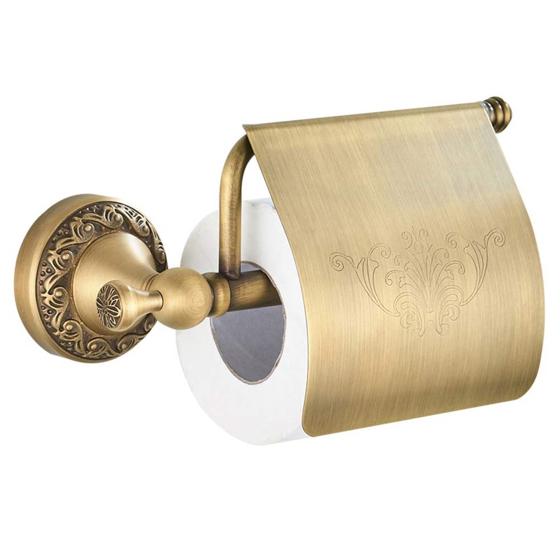 WINCASE Antique Brass Bathroom Accessories, Retro Adjustable Bathroom Hardware, Brass