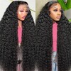 QWedafy 13x6 Lace Front Wigs Human Hair 200 Density Deep