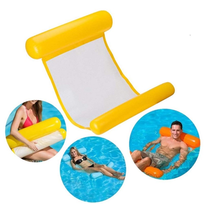 Inflatable Swimming Bed, Sinwind Water Hammock 4-in-1 Lounge Chair Pool