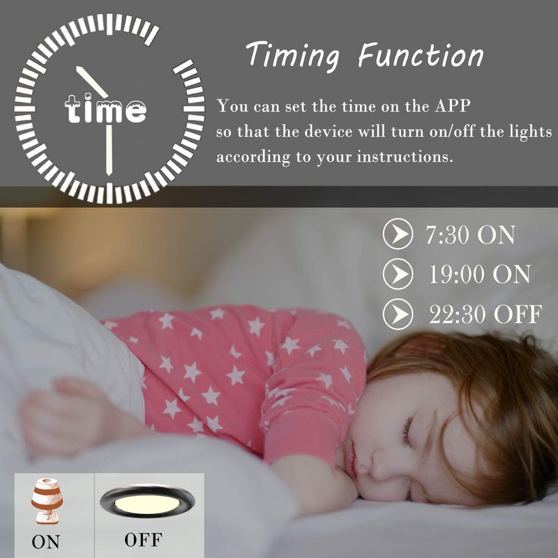 Useelink Smart Home Switch with Touch Screen, Smart Dimming LED