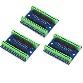 Hailege Nano IO Shield IO Controller Terminal Adapter Expansion Board Nano IO Shield Simple Expansion Plate Nano AVR P Pack of 3