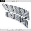 Compatible with 07-09 Saturn Aura Stainless Steel Billet Grille Combo