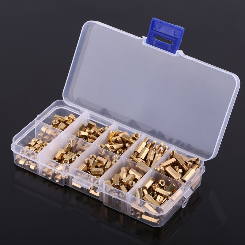 300pcs M3 Brass StandOff Set Hex Male Female Hex Spacers