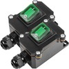 MKBKLLJY Inline Cord Box Waterproof Switch 1-Way Junction Box PG9