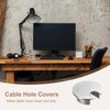 sourcing map Cable Hole Cover 1-3/8"(35mm) Zinc Alloy Desk Cable
