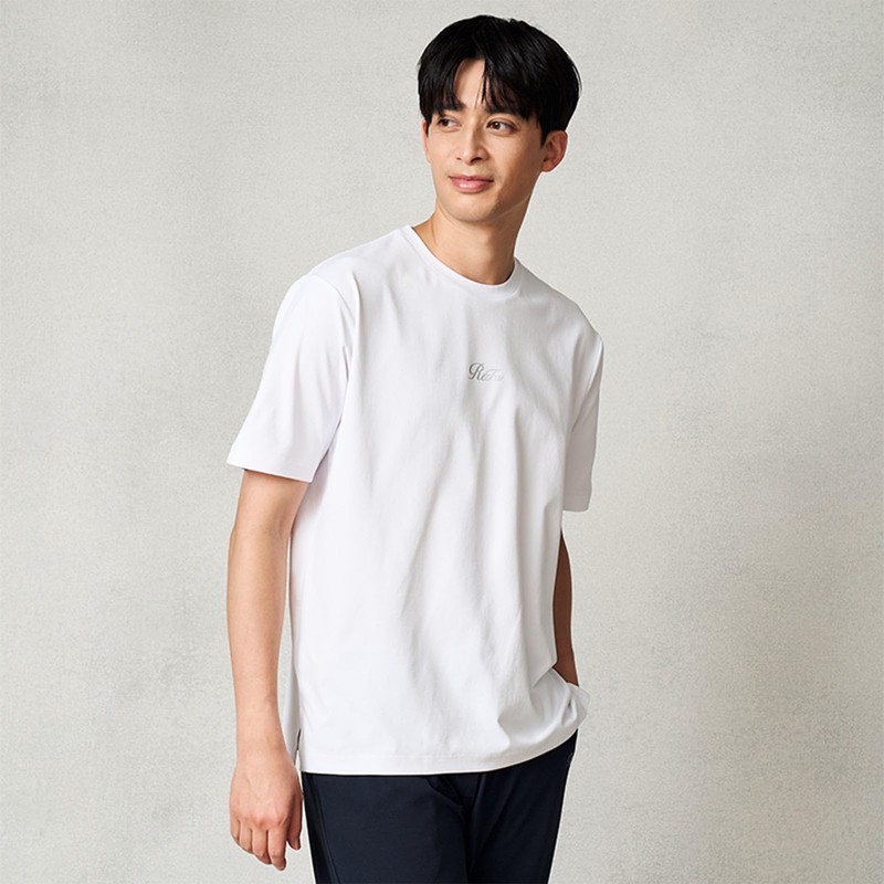 ReFa Vital Tech Comfort Jersey Crew Neck, Silver, L