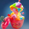 heffiso Large Apple Shape Cookie Jars, Large Plastic Candy Jars