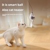 WEIWYWW Interactive Cat Ball Toy, Automatic Rolling Motion with Feather