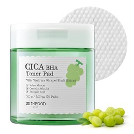 SKINFOOD Shine Muscat Deer BHA Toner Pad Korean Cosmetics Wiping Pad CICA