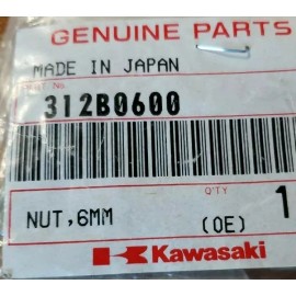 Kawasaki One 1 NEW! Genuine KAWASAKI 6mm NUT 312B0600 clutch chain cover carb air cleaner