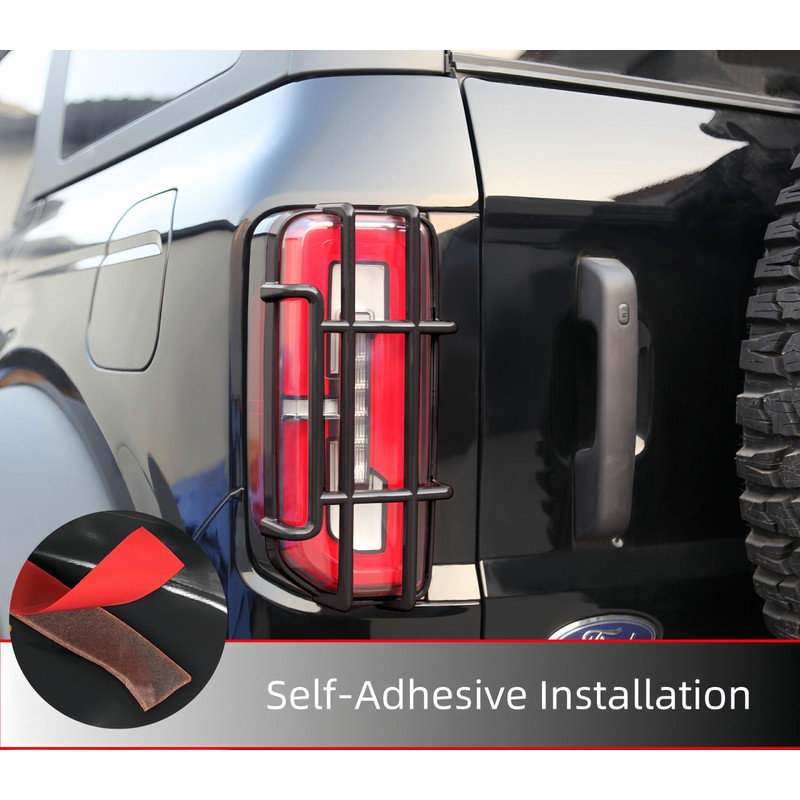 POETRYXIAO Tail Light Cover Guard for 2021-2023 Ford Bronco(Not Fits