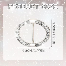 TUONYIS 3 Pcs Fashion Scarf Clips Shawl buckle Inlaid Rhinestone Buckle Scarves Buckle Scarf Rings Buckle for Women Shirt Ties Clips Women's Shawl Buckle Silk Scarf for Clothing Neckerchief Shawl