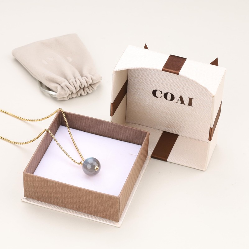 COAI Gemstone Ball Pendant, labradorite, Labradorite