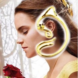 OEM Pendientes Aretes Modelo Bella Y Bestia Elegantes  Dorados