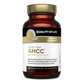 Quality Of Life Kinoko Gold Ahcc 500mg 60 Cápsulas Veganas