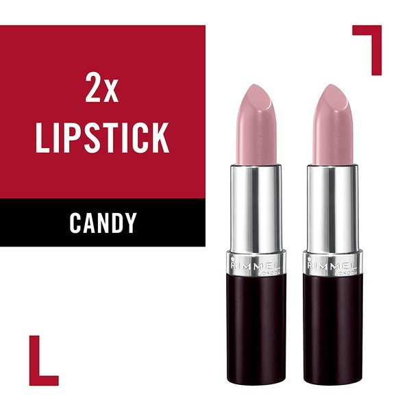 Rimmel, Lasting Finish Lipstick, Candy (2-Pack)