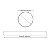 2Pcs 8mm x 400mm (0.315 x 15.75 inches) Vigorous Linear