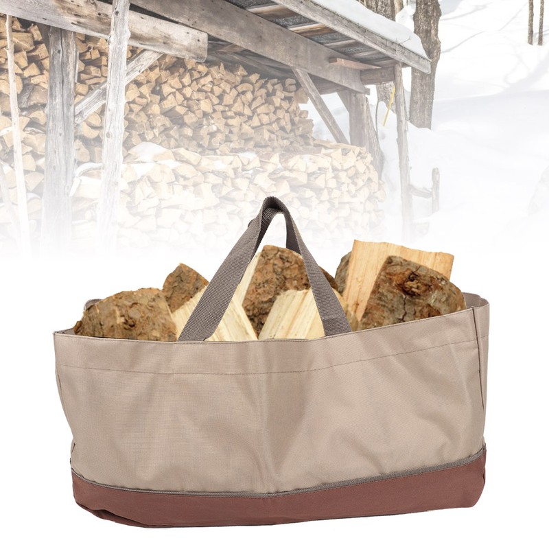 Portable Large Capacity Oxford Cloth Logs Carrier Bag Twigs Branch