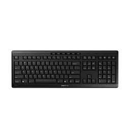 Cherry Stream Wireless Keyboard with SX Scissors Mechanism, Slim yet Full Size QWERTY Ergo Friendly with Number Pad, Thin Design with Quiet keystroke for use at Home Office or Work. Black (Renewed)