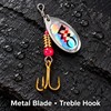16-Piece Metal Spinner Fishing Lure Set with Portable Storage Bag