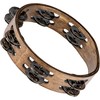 Meinl Percussion CTA2WB Wooden Tambourine with Stainless Steel Bells /