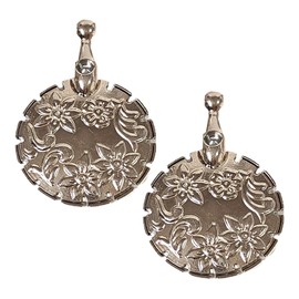 2Pcs Yarn Cutter Pendants Round Thread Cutters Pendants DIY Sewing Tools Metal Yarns Cutter Thread Yarn Cutting Tool,Thread Cutter Tool for Sewing Craft Pendant DIY Supplies(silver)