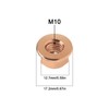 Create idea 20Pcs M10 Exhaust Manifold Hex Nuts Copper Plated