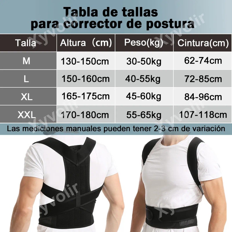 2 Pcs Fajas Para Corregir Postura Joroba En Hombres Mujeres