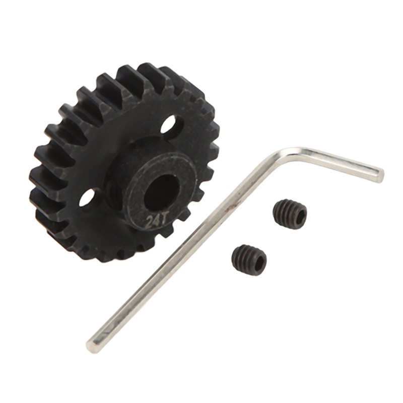 24T Pinion Gear Mod 1 5mm Shaft with Screws Wrench