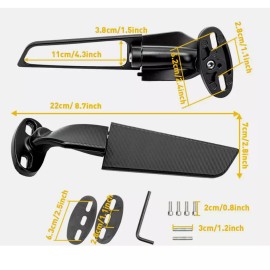 Unbranded Wing Rearview Side Mirror for Ducati 899 1199 1299 Panigale 1198 1098 848