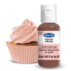 Satin Ice Food Color Liquid Gel, 0.61 fl oz Bottle, Peach