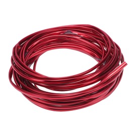 Partuto 1 Pc 32.81Ft 10m Universal Car Door Edge Protective Strip - Car Chrome Door Edge Guard Strip Anti-scratch Collision - PVC Chrome Red