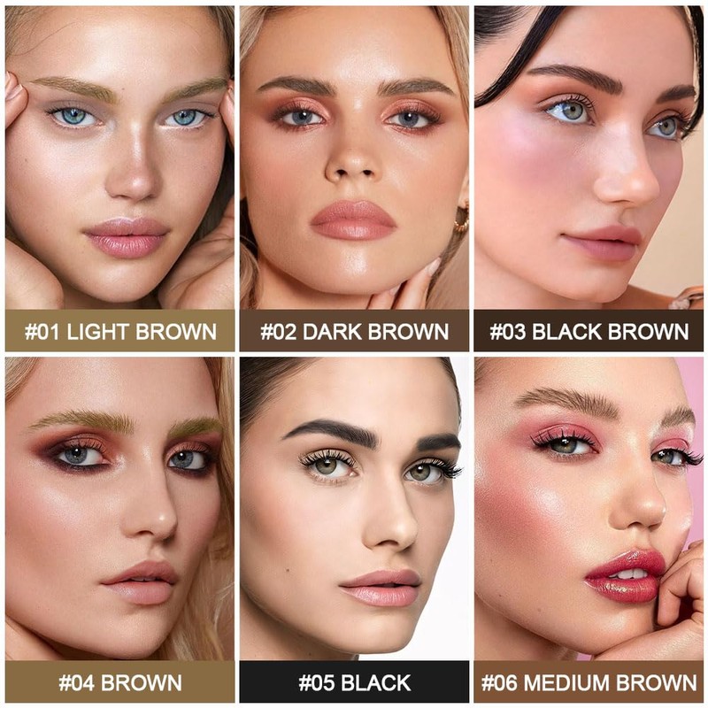 evpct Kaely 1Pcs Dark Brown Magic Microblading Eyebrow Contouring Pen