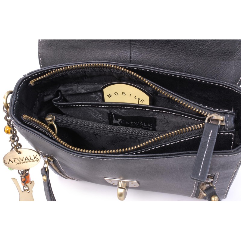 Catwalk Collection Handbags - Athena Women's Leather Shoulder Bag -