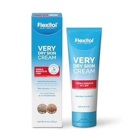 Flexitol Very Dry Skin Cream, 4.4 Ounce Tube, Rich Moisturizing Body Cream with Urea