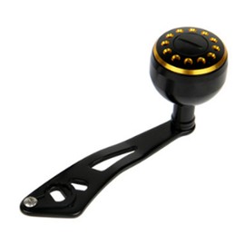 Baitcasting Reel Handle 32mm/1.26in Ergonomic Metal Fishing Reel Handle for Baitcasting DSH019 Black Gold