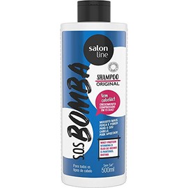 Linha Tratamento (SOS Bomba de Vitaminas) Salon Line - Shampoo Explosao De Crescimento 500 Ml - (Salon Line Treatment (Vitamin Bomb SOS) Collection - Growth Explosion Shampoo 16.91 Fl Oz)