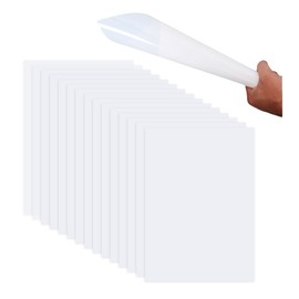 YZROHYI 15 Stück Schablonenfolie 30.5 X 30.5 cm,Kunststoff Schablonen Blätter,Blanko Schablonenmaterial,Mylarfolie Schneiden,Bastelschablonen,Halbtransparente Folie für DIY Handwerk-Milchweiß