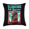 Slinking Into Happiness Slinky Toy Collector Throw Pillow