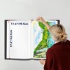 Art Portfolio Folder, 40 Clear Pockets Paper Protectors Display 80